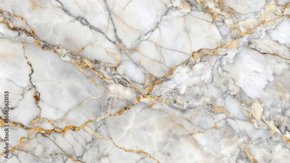 White and Gold Marble Texture with Natural Veining White and Gold Marble Texture with Natural Veining