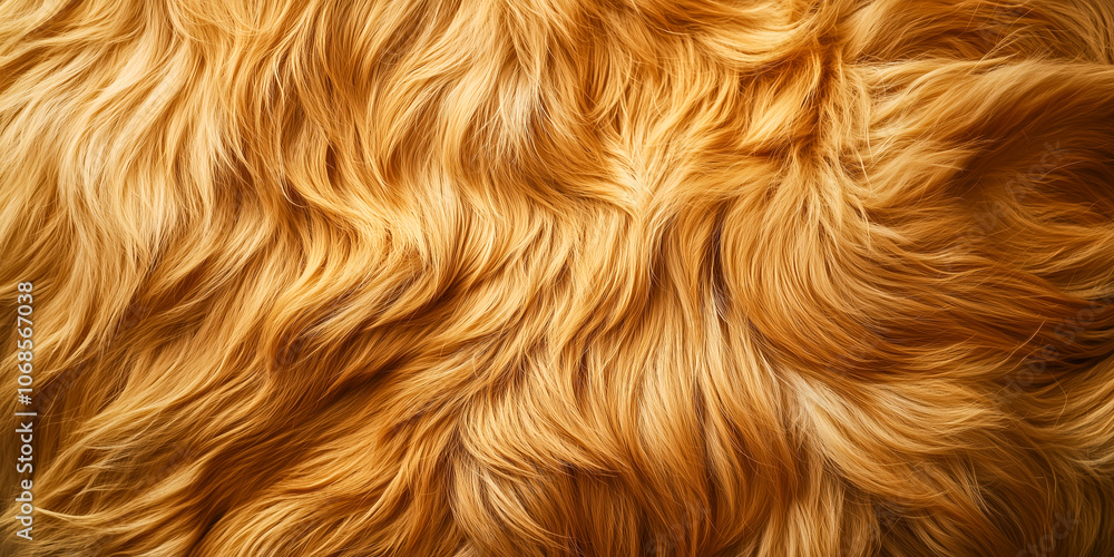 Fur of a large dog of golden color texture background Fur of a large dog of golden color texture background