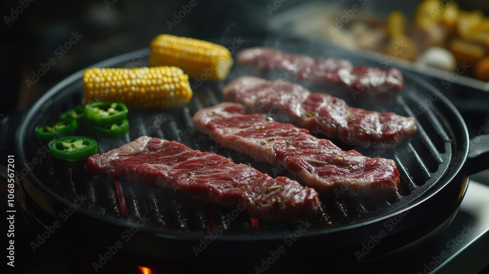 The Grilling Steak and Corn The Grilling Steak and Corn