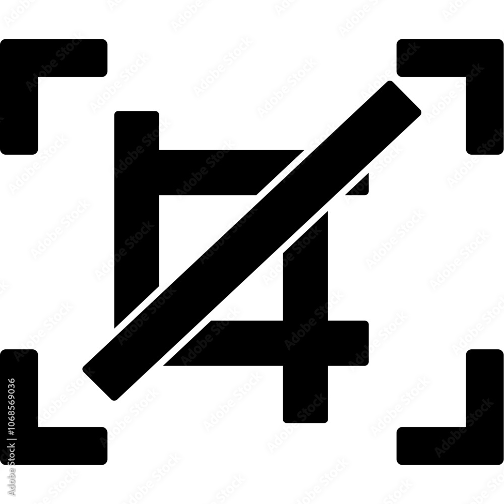 Fototapeta premium Crop Icon