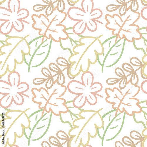 seamless leave pattern