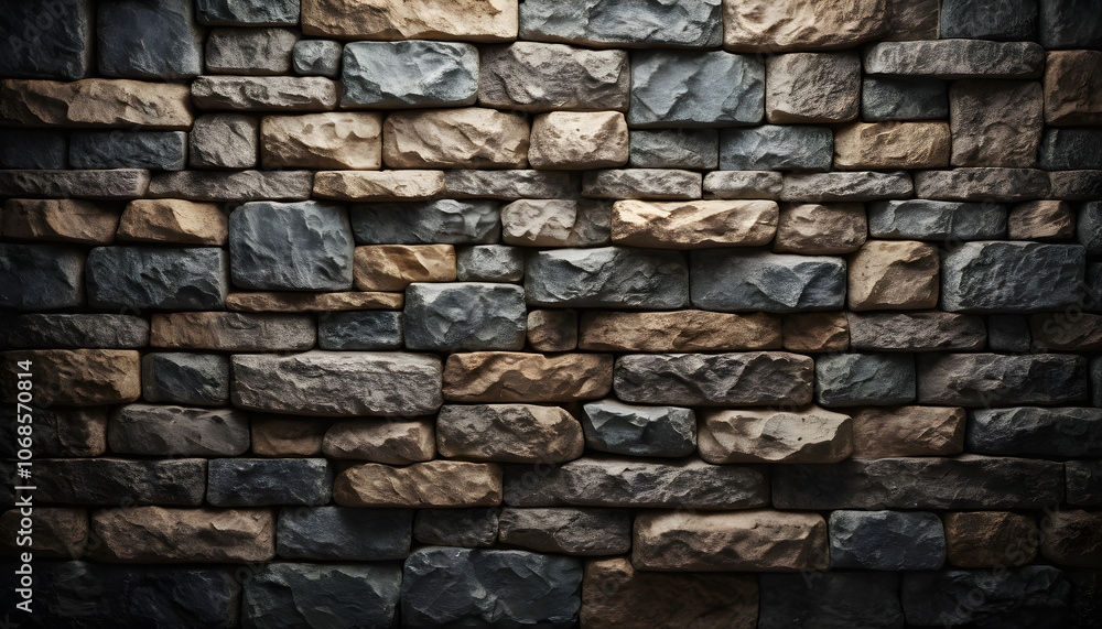Old-world stone wall with rich textures background Old-world stone wall with rich textures background