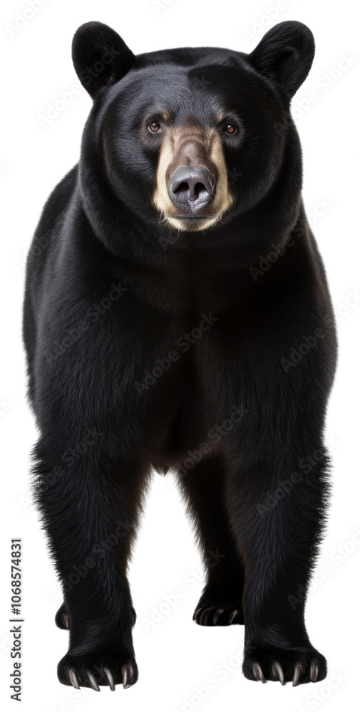 Obraz premium PNG Black bear wildlife mammal animal.