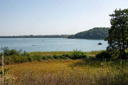 Idyllic view of Feldberger Seenlandschaft in Germany photo