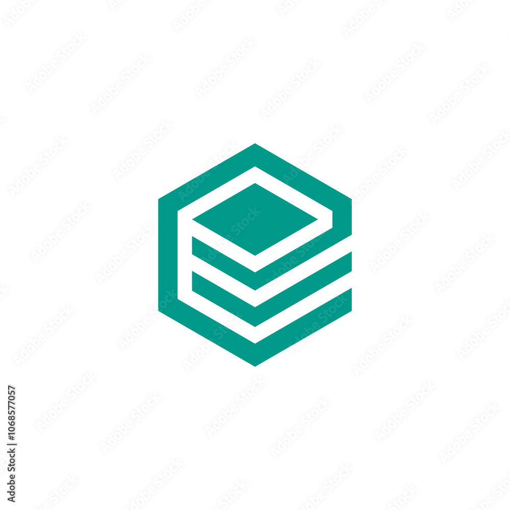 Abstract Hexagon Cube Logo design vector template Abstract Hexagon Cube Logo design vector template