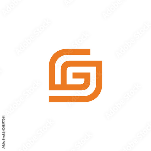 Abstract Letter G Logo design vector template