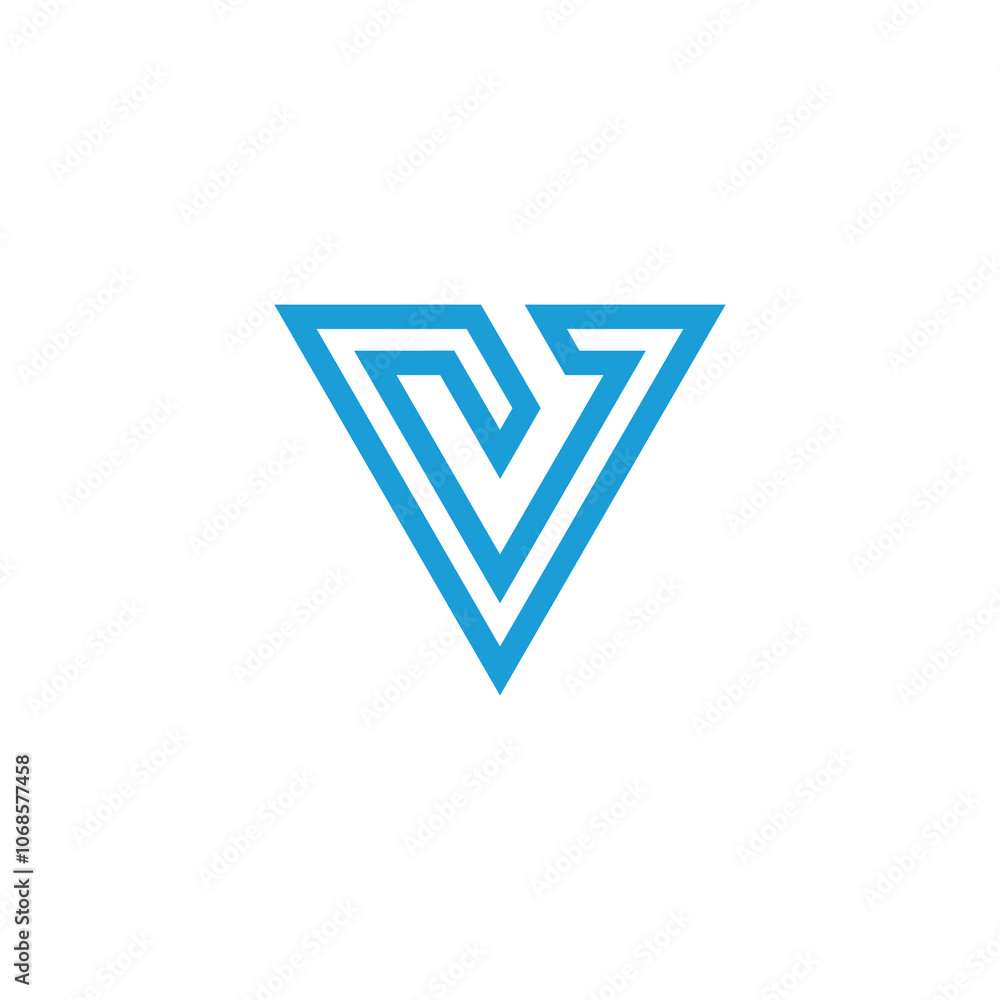 Abstract Geometric Letter V Logo design vector template Abstract Geometric Letter V Logo design vector template