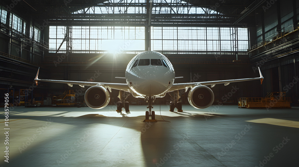 Wide Shot of an Aircraft Manufacturing Facility Showcasing the Extensive Scale of Production, Engineering Precision, and Industrial Infrastructure in Aerospace Technology
Wide Shot of an Aircraft Manufacturing Facility Showcasing the Extensive Scale of Production, Engineering Precision, and Industrial Infrastructure in Aerospace Technology