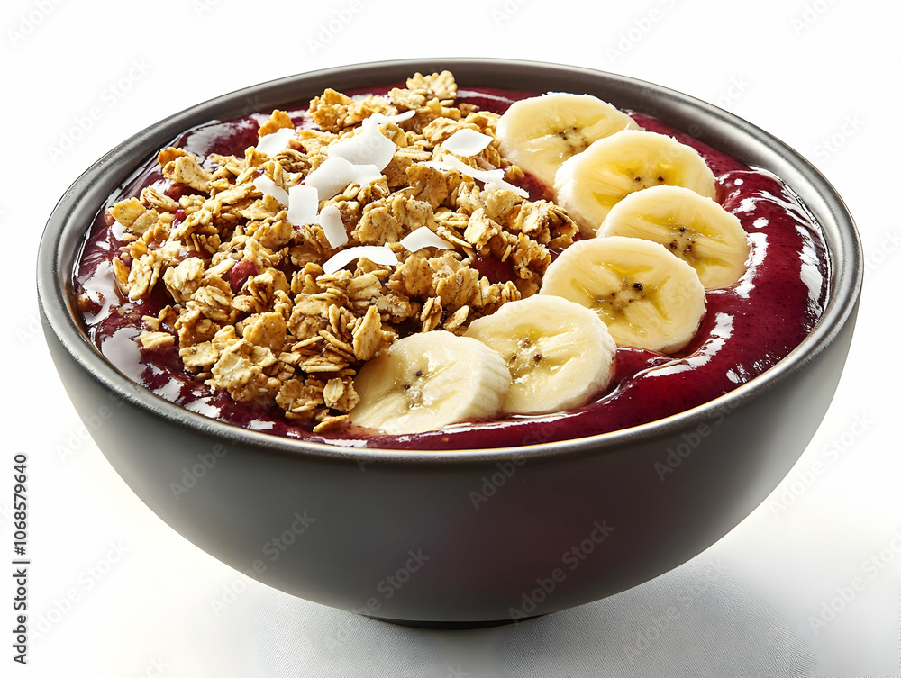 Photo: Acai Bowl with Banana, Granola, and Coconut Photo: Acai Bowl with Banana, Granola, and Coconut