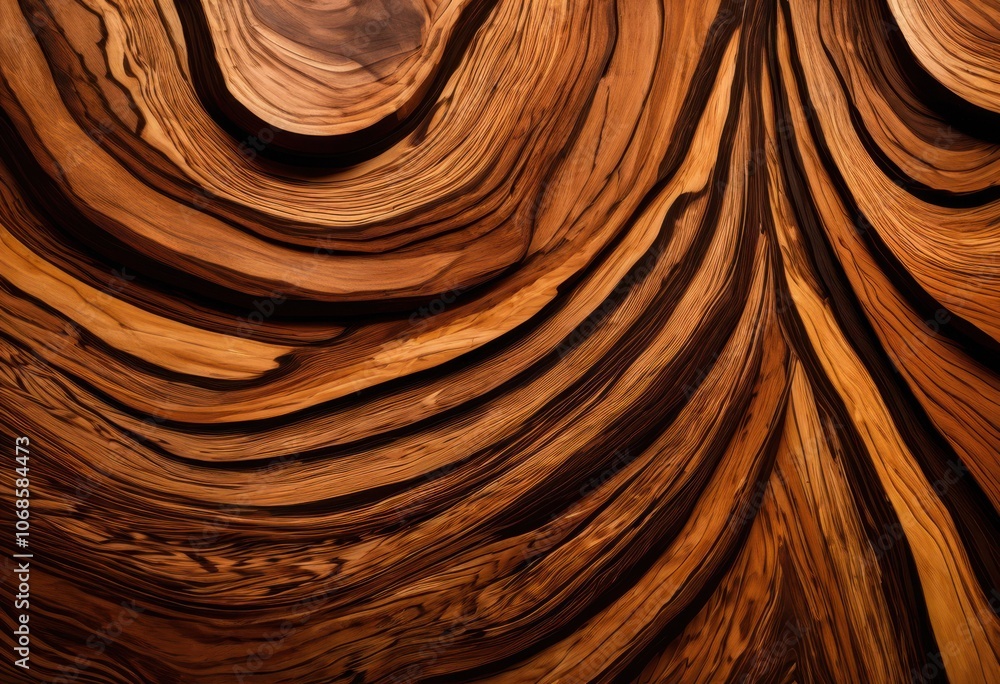 Fototapeta premium detailed close captivating unique wood grain patterns showcasing natural beauty intricate textures, background, design, surface, rustic, color, artistry