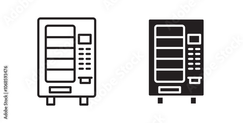 Vending machine Filled flat icons set for apps and web ui designs.