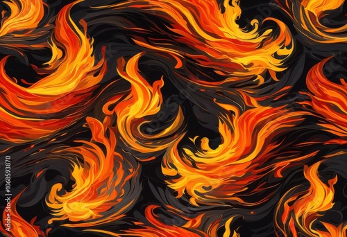 vibrant flames dancing gracefully charcoal background glowing ember highlights rich textural contrast, blaze, fire, heat, warmth, smoke, combustion, spark