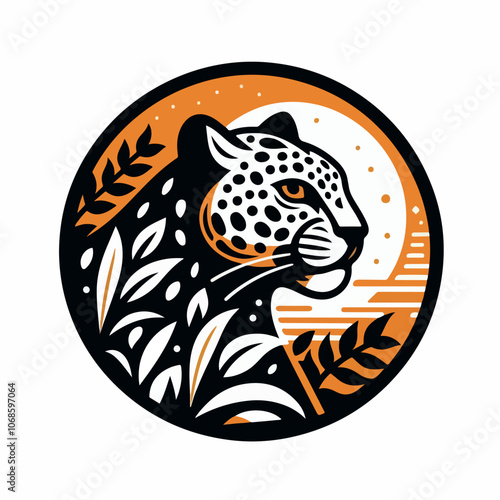 leopard logo illustration