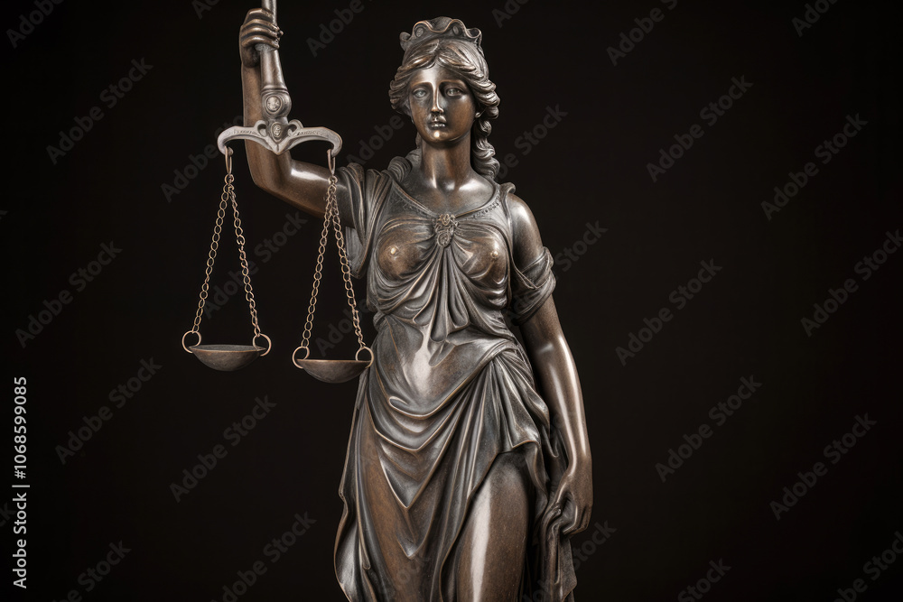 generated Illustration of powerful libra lady. Justice god. Symbol of rights generated Illustration of powerful libra lady. Justice god. Symbol of rights