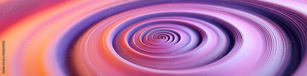 Hypnotic swirl pattern with purple and orange hues Hypnotic swirl pattern with purple and orange hues
