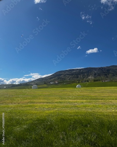 beautiful countryside with mountains in the backgroundcountryside, background, mountain, nature, green, sky, summer