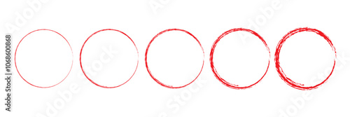 Hand drawn circle line sketch set isolated on white background. Vector circular scribble doodle round circles for message and for note mark . Vector illustration. EPS 10