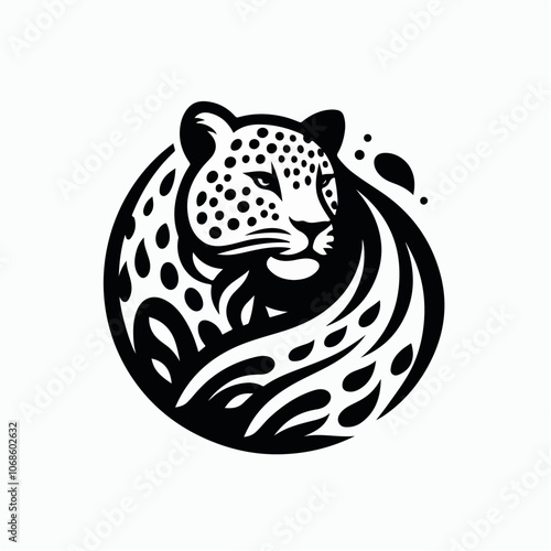 leopard logo illustration