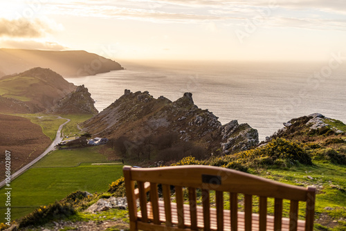 Valley of Rocks, Lynmouth, Lynton popular hiking spot
