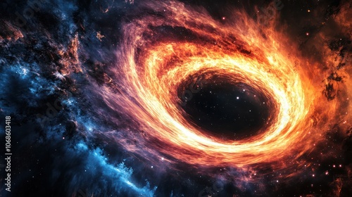 Quantum astronomy researchers investigating the quantum mechanics of black holes and cosmic particles photo