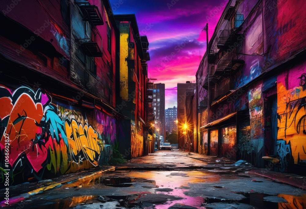 Fototapeta premium vibrant dynamic urban grunge background featuring rich textures various layers tones suitable modern visual projects, design, street, wall, art, graffiti