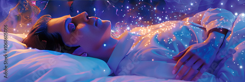 Mystical Euphoria: An Artistic Representation of the Tranquil State of Lucid Dreaming photo