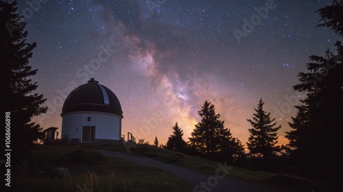 Amateur astronomy clubs gathered for a night of stargazing and space observation photo