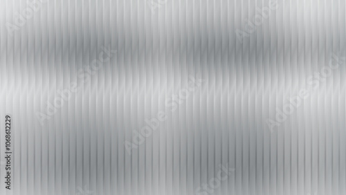 Glass texture white ribbed background. Fluted door window close-up. Soft grey frosted acrylic reeded wavy surface.  The glassy background design creates a delicate, airy feel—a vector illustration.
