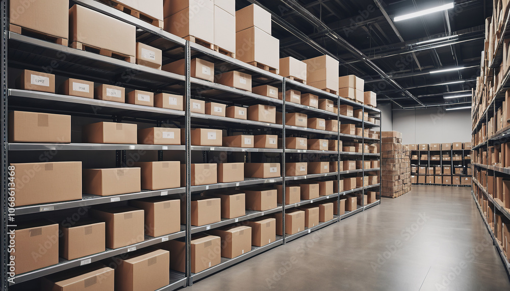 Futuristic Data Storage Warehouse Futuristic Data Storage Warehouse