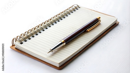 Wallpaper Mural notebook and pen isolated on white background Torontodigital.ca