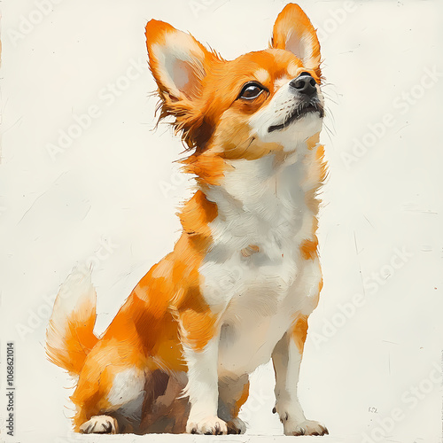 Chihuahua,Full body image of a Chihuahua