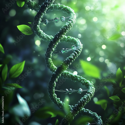 background with dna photo