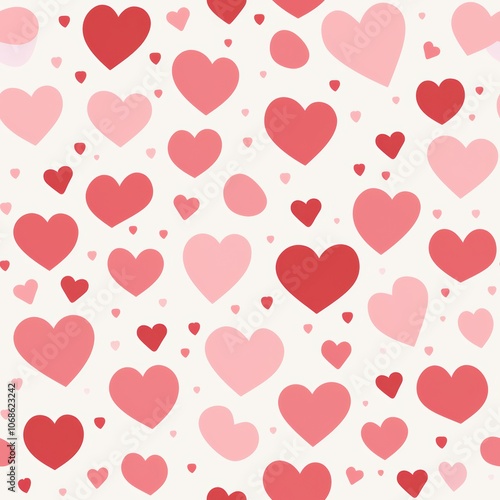 Romantic heart pattern for valentine's day card design