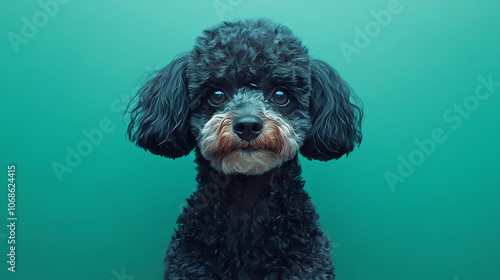 poodle dog,Full body image of a poodle dog