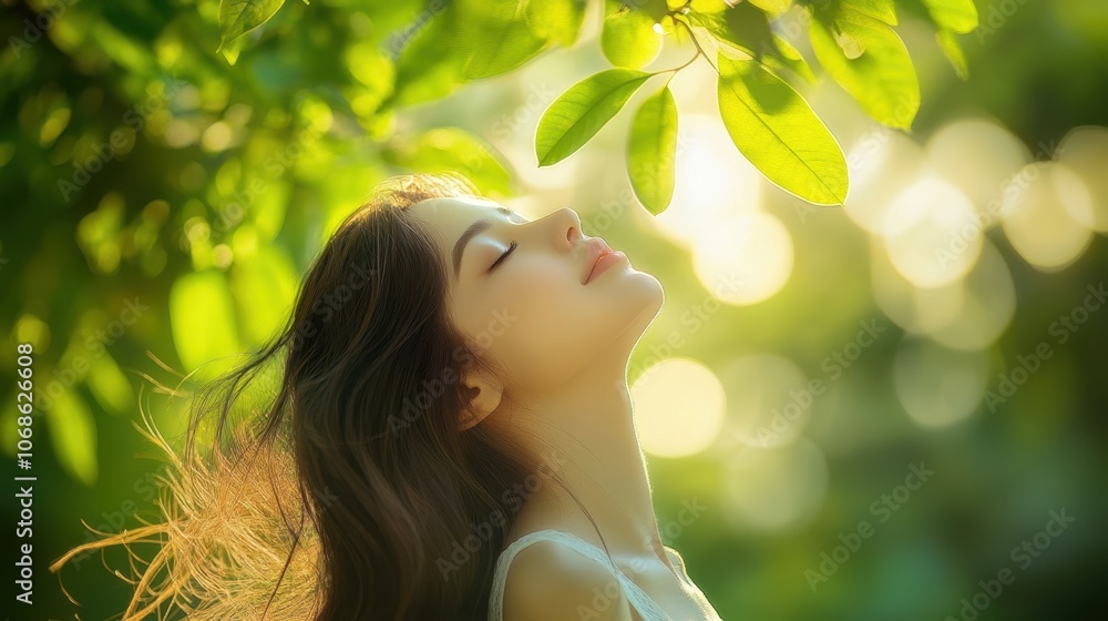 The Woman in Nature's Embrace The Woman in Nature's Embrace