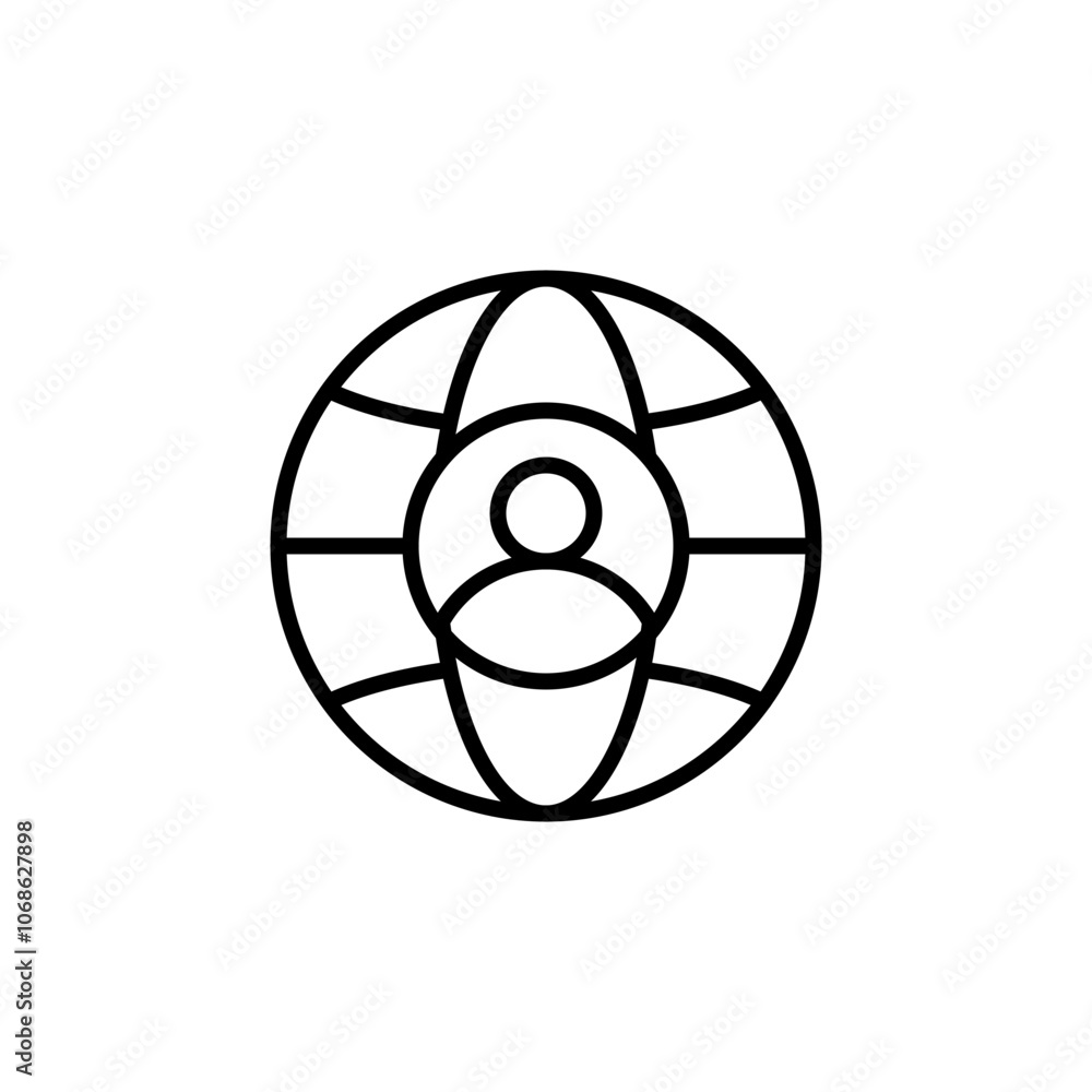 Digital account outline icons, minimalist vector illustration ,simple transparent graphic element .Isolated on white background Digital account outline icons, minimalist vector illustration ,simple transparent graphic element .Isolated on white background