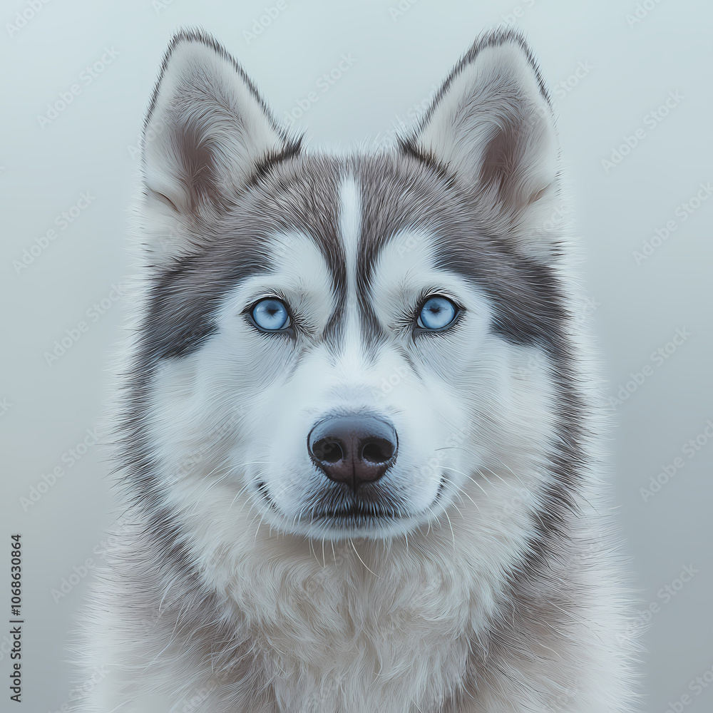 Siberian Husky dog,Full body image of a Siberian Husky dog Siberian Husky dog,Full body image of a Siberian Husky dog