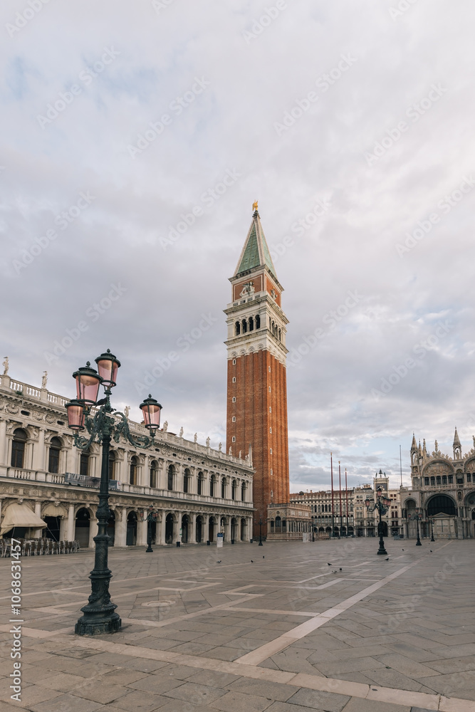 Naklejka premium St. Mark's Bell Tower, Venice world heritage site