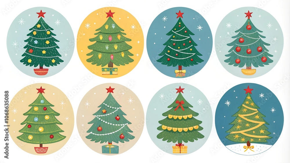 lights garland Christmas tree with gifts New Year lights garland Christmas tree with gifts New Year