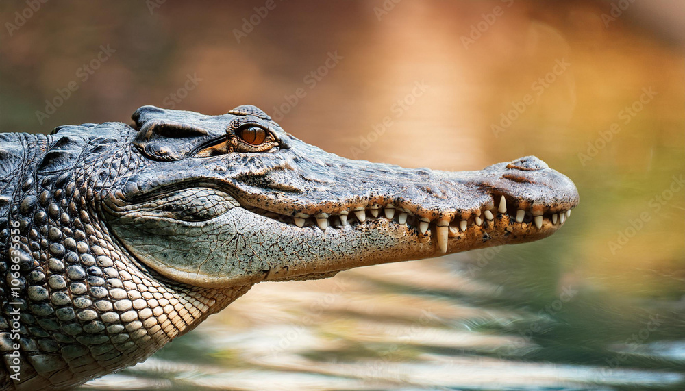 Fototapeta premium Close-Up of a Crocodile