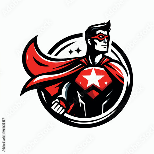 superhero logo illustration