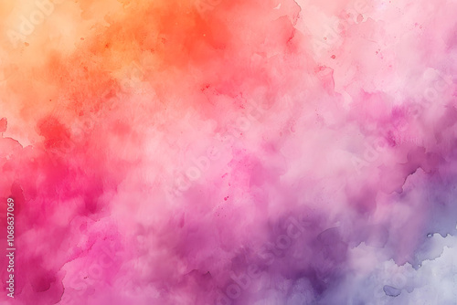 vibrant abstract watercolor blending warm and cool tones background 