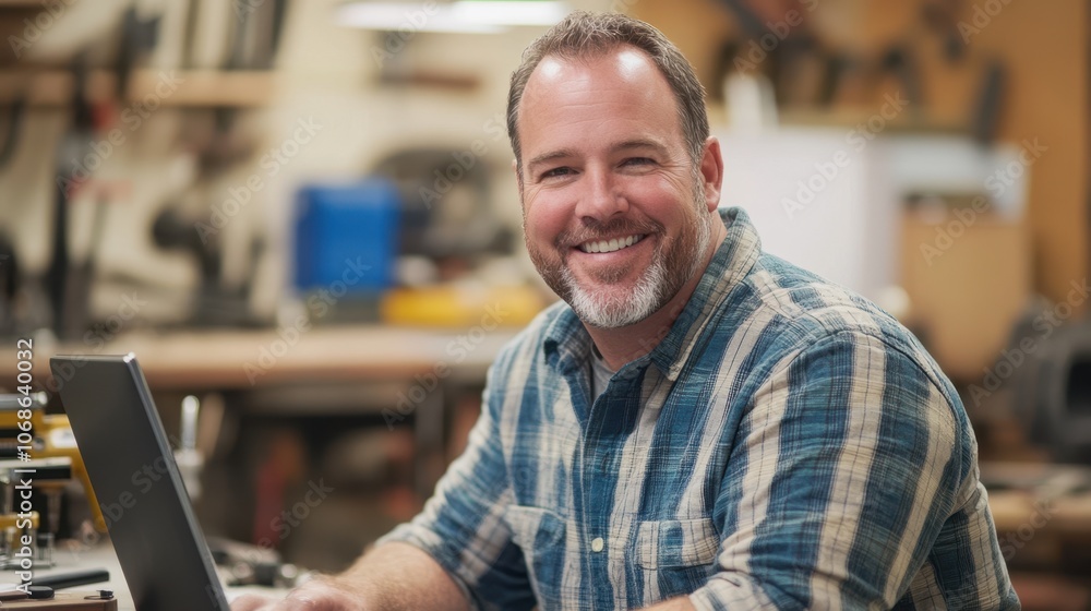 The Smiling Craftsman in Workshop The Smiling Craftsman in Workshop