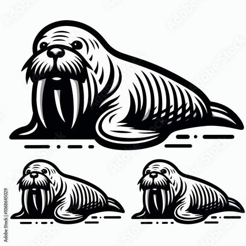 walrus logo illustration