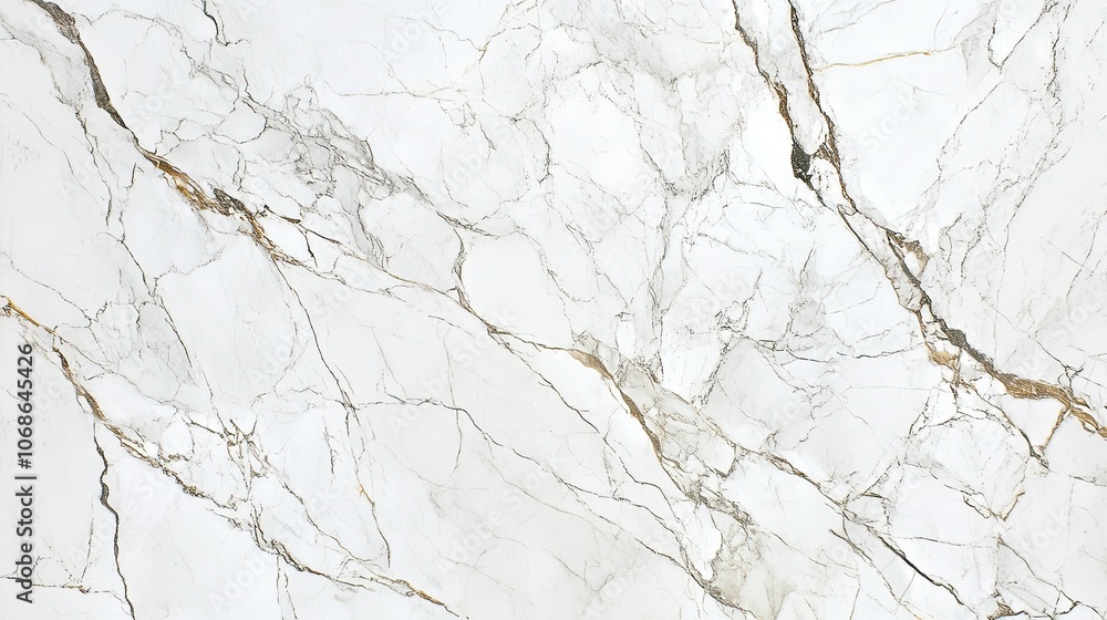 Elegant White Marble Texture with Gold Veins Elegant White Marble Texture with Gold Veins
