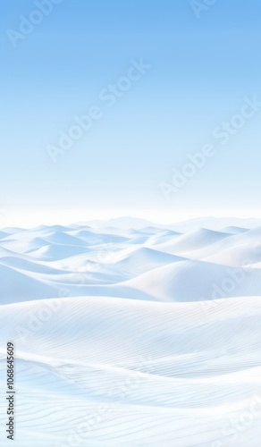 skiers are skiing through a snow covered landscape with blue skies