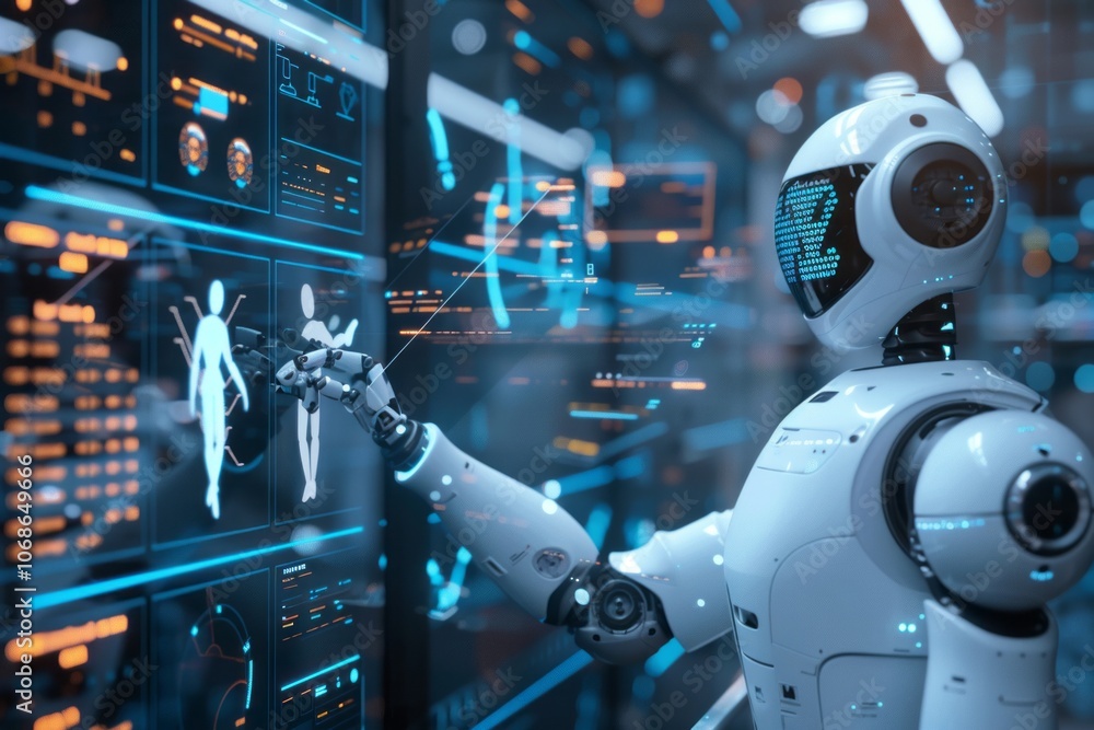 AI chatbots depicted as working and chatting within a computer interface AI chatbots depicted as working and chatting within a computer interface