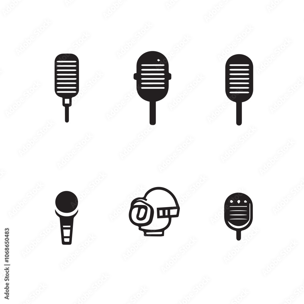 Microphone In cartoon, hand-drawn flat style. image for social media, websites and UI. Isolated 2D vector design in logo, icon, sketch style, simple line vector, single color. AI Generative Art. Microphone In cartoon, hand-drawn flat style. image for social media, websites and UI. Isolated 2D vector design in logo, icon, sketch style, simple line vector, single color. AI Generative Art.