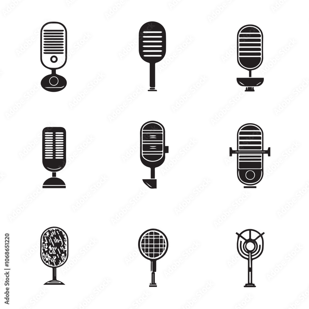 Microphone In cartoon, hand-drawn flat style. image for social media, websites and UI. Isolated 2D vector design in logo, icon, sketch style, simple line vector, single color. AI Generative Art. Microphone In cartoon, hand-drawn flat style. image for social media, websites and UI. Isolated 2D vector design in logo, icon, sketch style, simple line vector, single color. AI Generative Art.