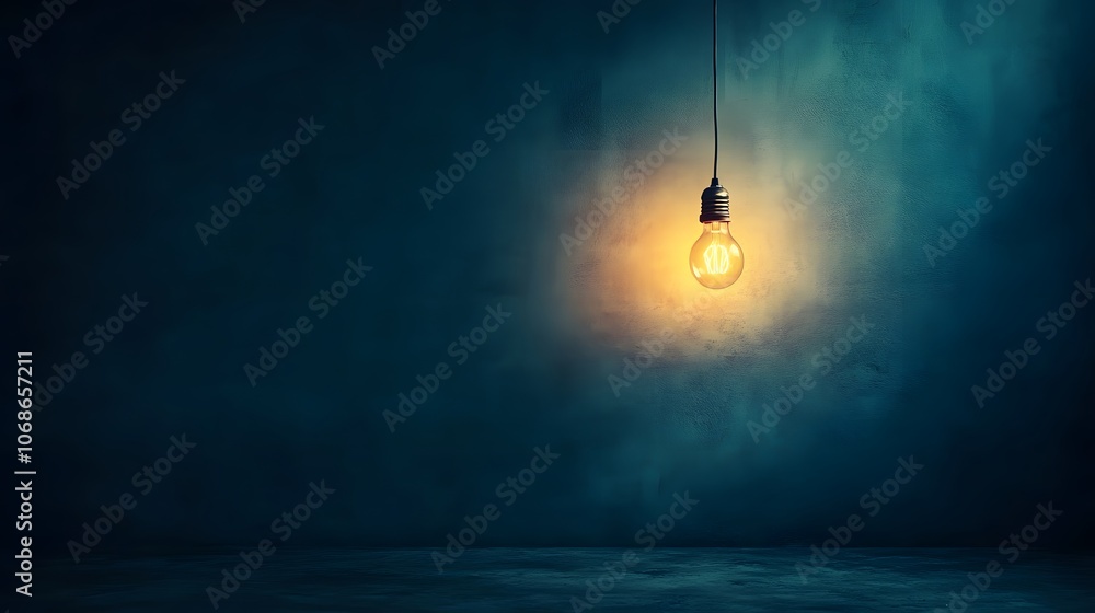 Dark empty room with a single flickering light bulb casting long shadows, emphasizing the eerie atmosphere during power outages. Dark empty room with a single flickering light bulb casting long shadows, emphasizing the eerie atmosphere during power outages.